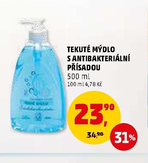 TEKUTÉ MÝDLO S ANTIBAKTERIÁLNÍ PŘÍSADOU 500 ml