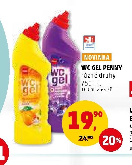 WC GEL PENNY různé druhy 750 ml