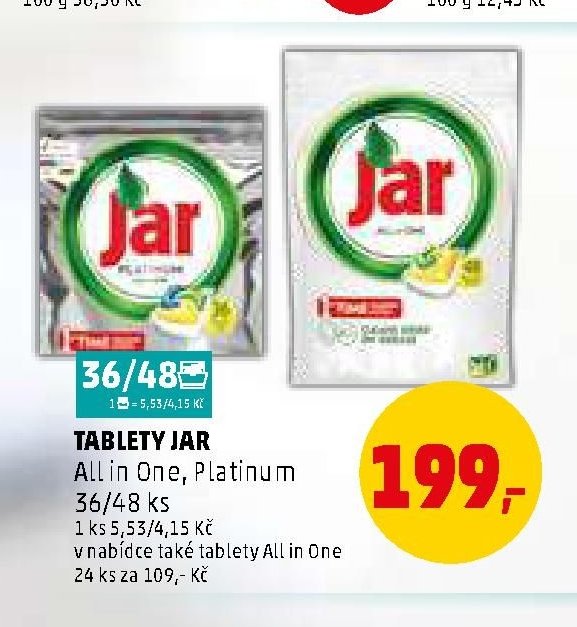 TABLETY JAR All in One, Platinum 36/48 ks
