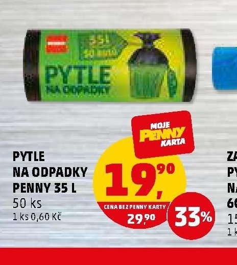 PYTLE NA ODPADKY PENNY 35 L 50 ks