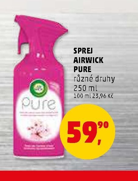 SPREJ AIRWICK PURE různé druhy 250 ml