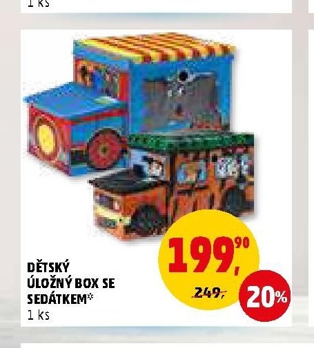 DĚTSKÝ ÚLOŽNÝ BOX SE SEDÁTKEM
