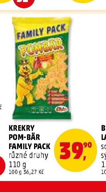 KREKRY POM-BÄR FAMILY PACK různé druhy 110 g
