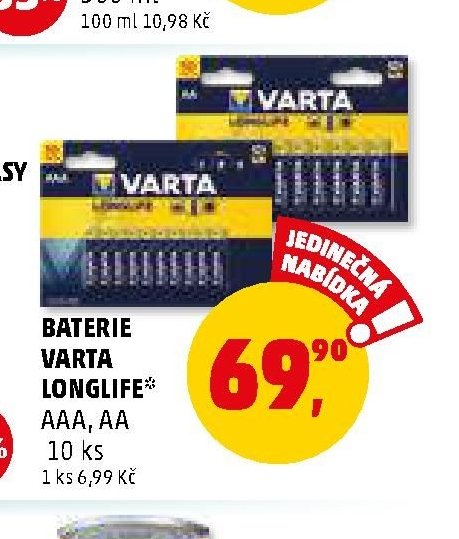 BATERIE VARTA LONGLIFE*
