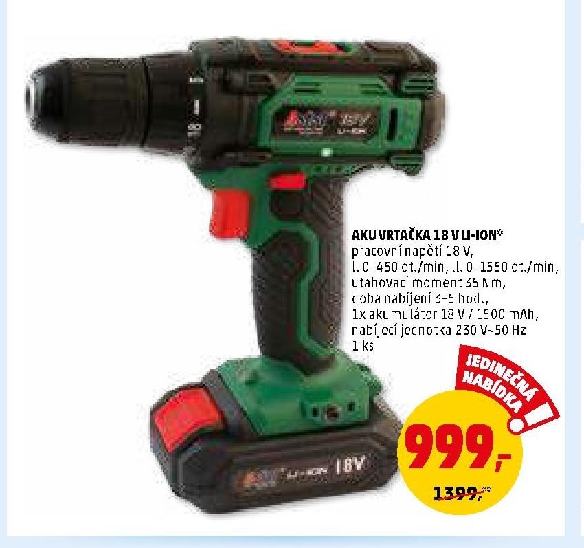 AKU VRTAČKA 18 V LI-ION