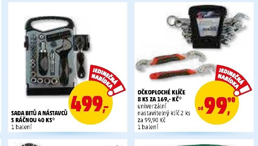 SADA BITŮ A NÁSTAVCŮ S RAČNOU 40 KS