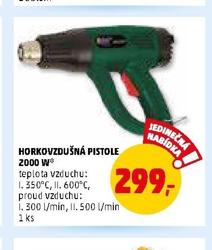 HORKOVZDUŠNÁ PISTOLE 2000 W
