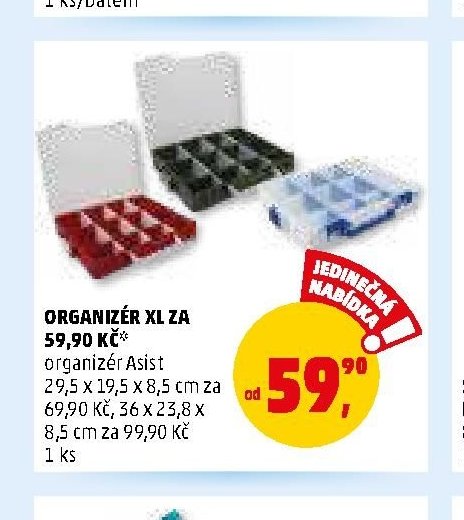 ORGANIZÉR XL ZA 59,90 KČ