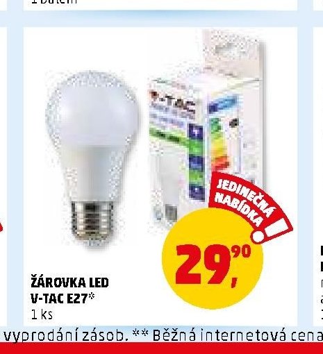 ŽÁROVKA LED V-TAC E27