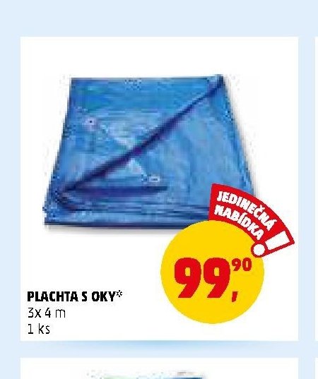PLACHTA S OKY 3x 4 m
