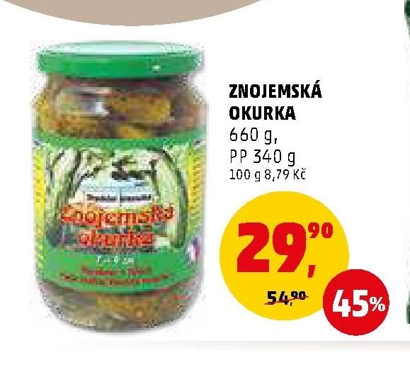 ZNOJEMSKÁ OKURKA