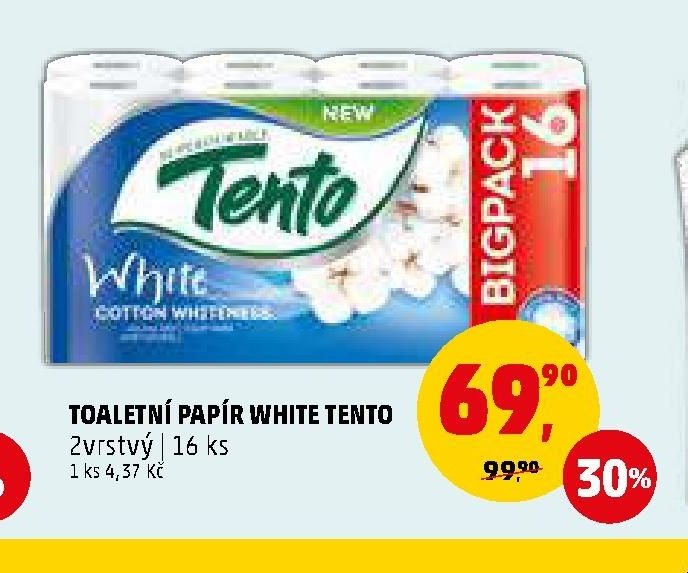 TOALETNÍ PAPÍR WHITE TENTO