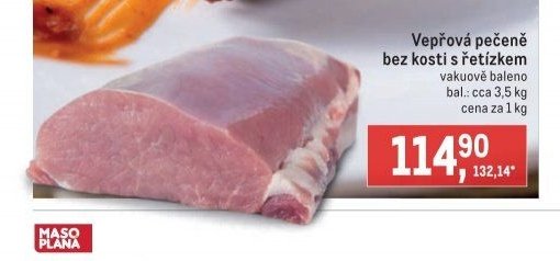 Vepřová pečeně bez kosti s řetízem