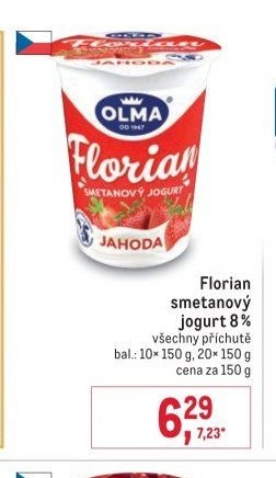 Florian smetanový jogurt 8%