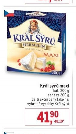 Král sýrů maxi