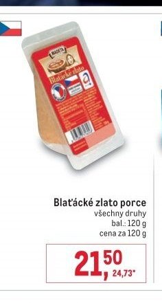 Blaťácké zlato porce