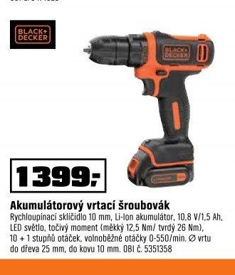 Akumulátorový vrtací šroubovák