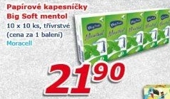 Papírové kapesníčky 3vrstvé Big Soft