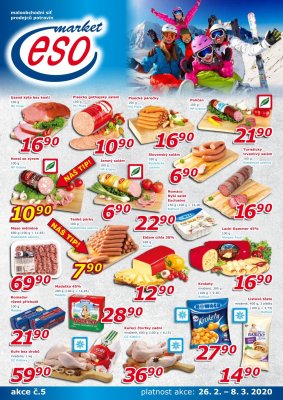 akční leták ESO MARKET 26.2.2020-8.3.2020