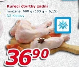 Kuřecí čtvrtky mražené DZ Klatovy