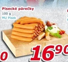Párečky písecké Maso uzeniny Písek
