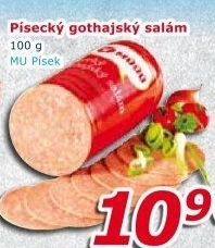 Salám Gothaj Maso uzeniny Písek