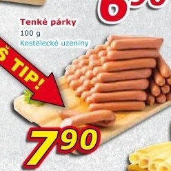 Tenké párky Kostelecké uzeniny