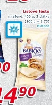 Těsto listové mražené Dobroty babičky Kláry