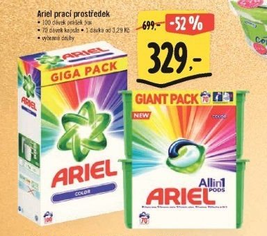 Ariel prací prostředek