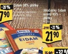 Jihočeský Eidam uzený 45% plátky