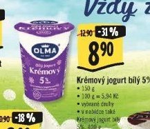 Krémový jogurt bílý 5%