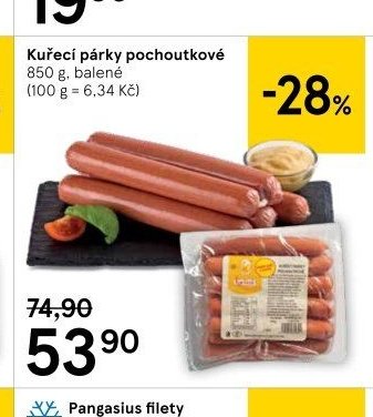 Kuřecí párky pochoutkové