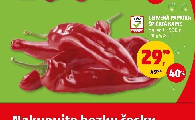 ČERVENÁ PAPRIKA ŠPIČATÁ KAPIE