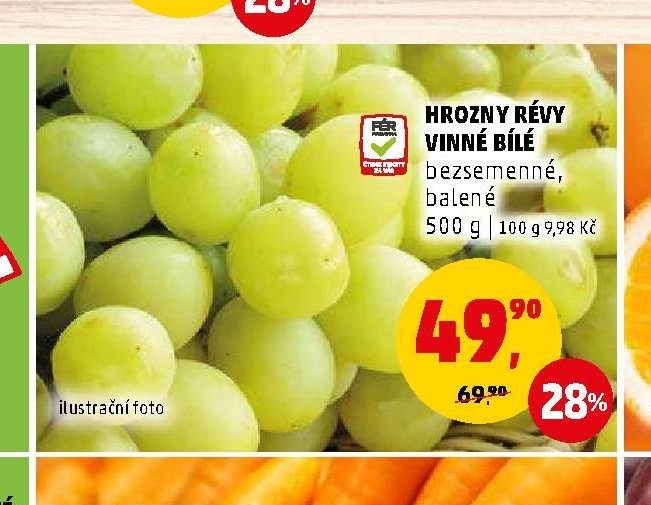 Hrozny révy vinné bílé