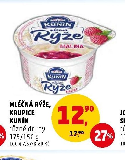 MLEČNÁ RÝŽE, KRUPICE KUNÍN
