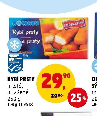 RYBÍ PRSTY mleté, mražené