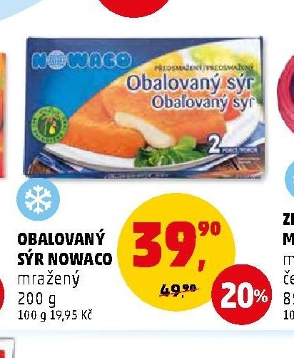 OBALOVANÝ SÝR NOWACO mražený