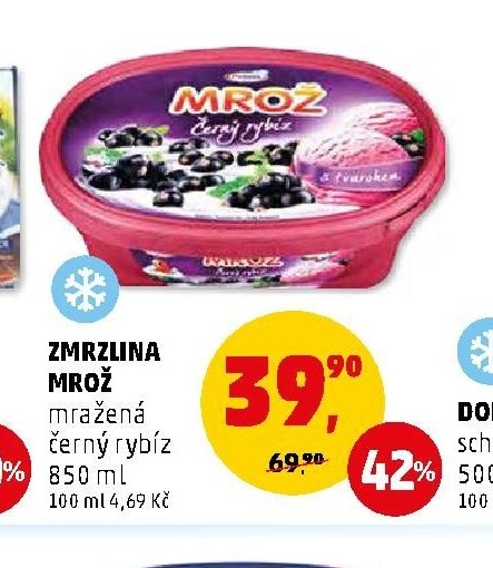 ZMRZLINA MROŽ černý rybíz