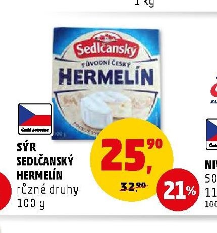 Sýr Sedlčanský Hermelín 100 g