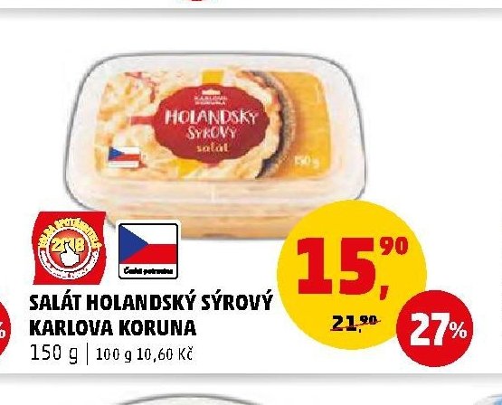 Salát holandský sýrový Karlova Koruna 150 g