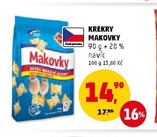 KREKRY MAKOVKY 90 g + 20 % navíc