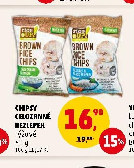 CHIPSY CELOZRNNÉ BEZLEPEK