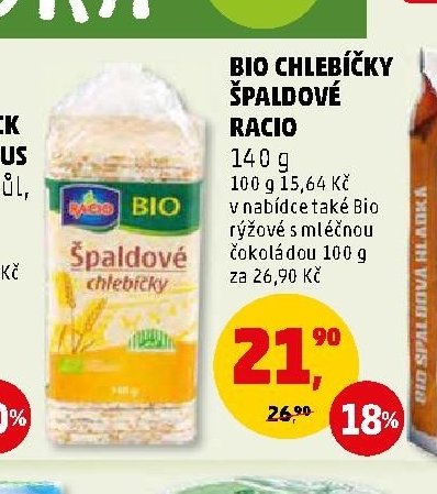 BIO CHLEBÍČKY ŠPALDOVÉ RACIO