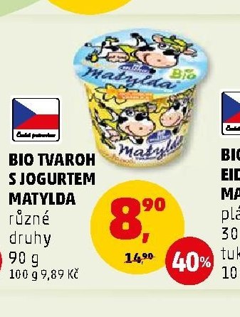 BIO TVAROH S JOGURTEM MATYLDA
