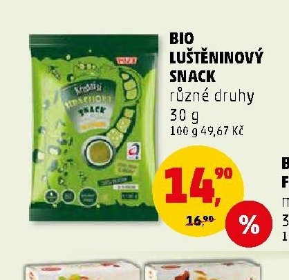 BIO LUŠTĚNINOVÝ SNACK