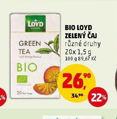 BIO LOYD ZELENÝ ČAJ