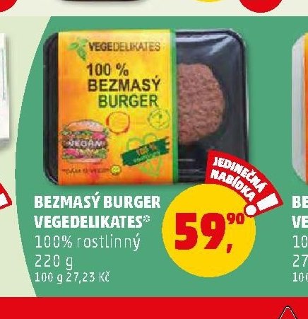 BEZMASÝ BURGER VEGEDELIKATES