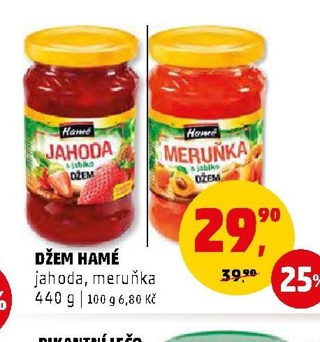 Džem Hamé jahoda, meruňka