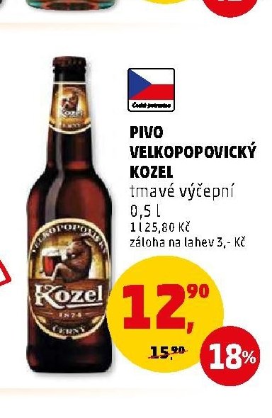 Pivo Velkopopovický Kozel