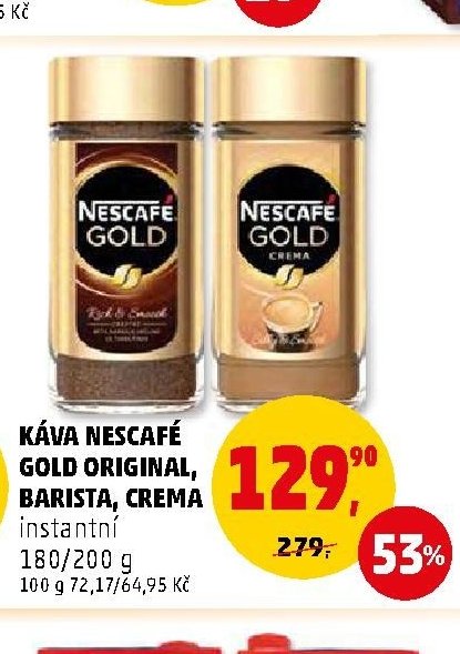 Káva Nescafe Gold Original, Barista, Crema